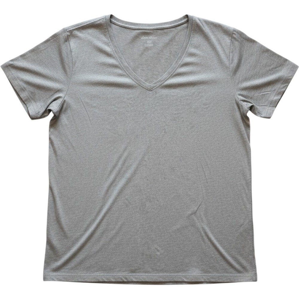 EDDIE BAUER Women's Gray  Short Sleeve Shirt‎ Size XXL